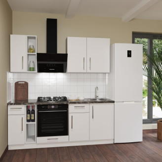 Кухня готова ДСП 2 Класик 2,0 м вбудована плита, окрема витяжка, з ручками Senam Кухня готова ДСП 2 Класик 2,0 м вбудована плита, окрема витяжка, з ручками Senam