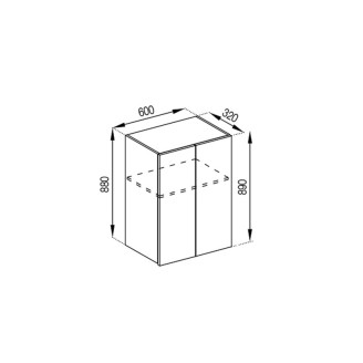 Кухонна секція верхня В 60 під витяжку (h-920) Софі Світ меблів Кухонна секція верхня В 60 під витяжку (h-920) Софі Світ меблів
