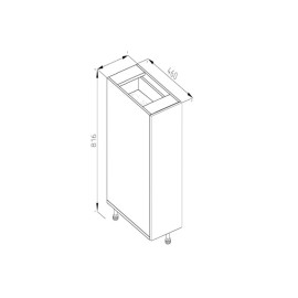 Кухонна секція нижня Н 20 карго LUX Аріель Світ меблів