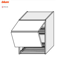 Кухонна секція Вінтаж верхня 80ВС/720 2дв Сушка Aventos Pro Blum  +  Rejs VN-488W/9003 MiroMark