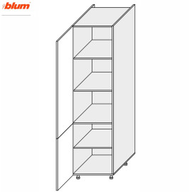 Кухонна секція Вінтаж Пенал 60П/2140 Pro Blum VN-764W/9003 MiroMark