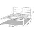 Кровать металлическая Дабл Металл-Дизайн 