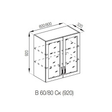 Кухонная секция нижняя В 80 Ск (h-920) Оля Мир мебели 
