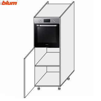Кухонна секція Валенсія Пенал 60ПД/1420 Духовка Pro Blum VL-663W/9003 MiroMark