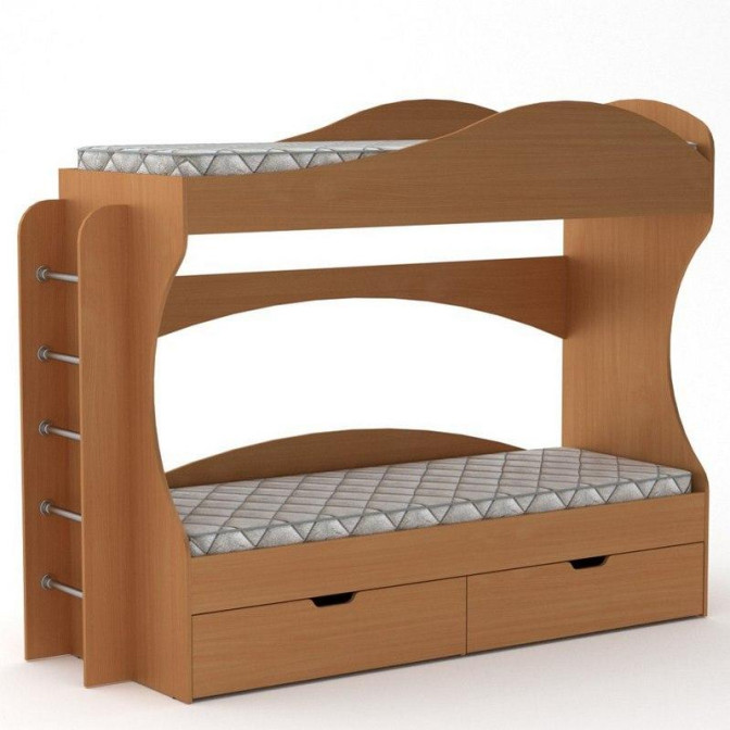 Кровать двухъярусная Бриз с ящиками Компанит