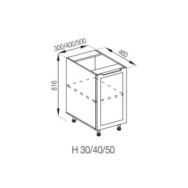 Кухонна секція нижня Н 30 Анна Світ меблів 