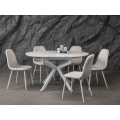 Керамический стол Офелия TML-1250 калакатта кристалл  +  белый Vetro mebel