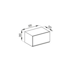 Кухонная секция антресоль А 30 (320) Софи Мир мебели 