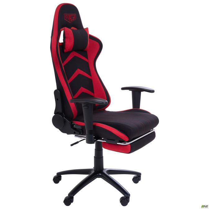 Кресло VR Racer Textile Craft черный/красный AMF
