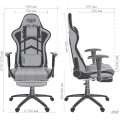 Кресло VR Racer Textile Craft черный/красный AMF