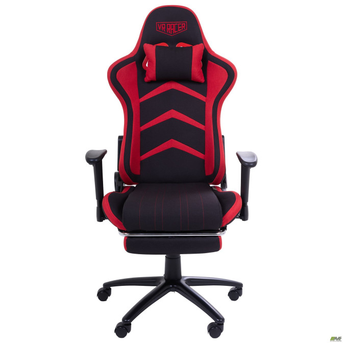 Кресло VR Racer Textile Craft черный/красный AMF