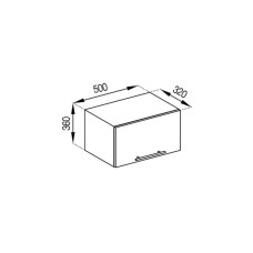 Кухонна секція антресоль А 50 (320) Адель Світ меблів 