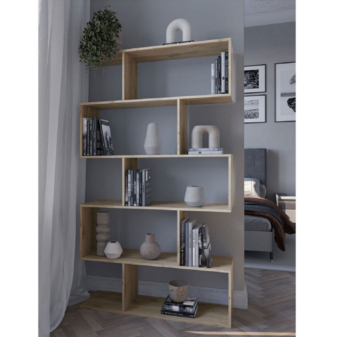 Стеллаж Пиксель 2 Дуб Белый Мир Мебели