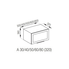 Кухонная секция антресоль А 60 (320) Анна Мир мебели