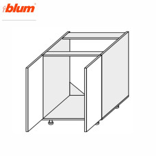 Кухонная секция нижняя Миллениум 60НМ/820 2дв Мойка Pro Blum ML-072W/9003 MiroMark