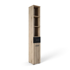 Пенал Дуб Білий / Чорний Амбре Світ Меблів