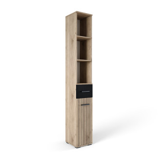 Пенал Дуб Білий / Чорний Амбре Світ Меблів Пенал Дуб Білий / Чорний Амбре Світ Меблів