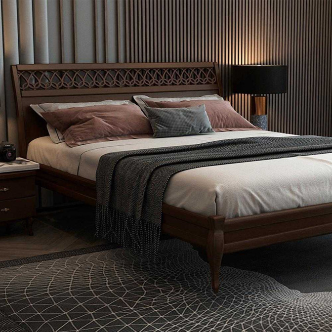 Кровать Дублин ольха декор Artwood