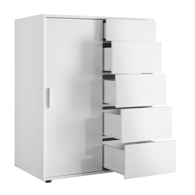 Комод 1Дв 5Ящ Кейс / Case Білий MiroMark 3831017M 