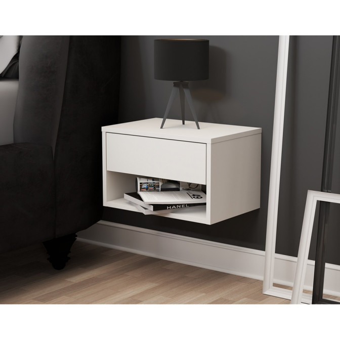 Тумба прикроватная Мила Белый Мир Мебели