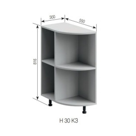Кухонна секція нижня Н 30КЗ Аріель Світ меблів  