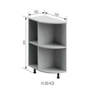 Кухонная секция нижняя Н 30КЗ Ариэль Мир мебели  