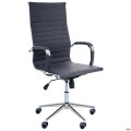 Крісло Slim HB Хром Tilt WAX Black Grey AMF