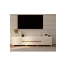 Тумба под ТВ Глянец Белый / Дуб Аппалачи Бьянко Мир Мебели