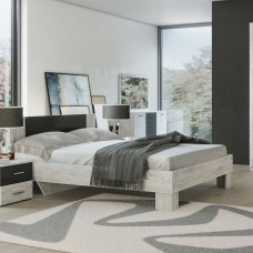 Кровать Лилея Новая Артвуд Светлый / Антрацит Мир Мебели