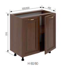 Кухонная секция нижняя Н 60 Роксана Мир мебели  
