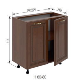 Кухонная секция нижняя Н 60 Роксана Мир мебели  