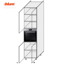 Кухонная секция Пенал Миллениум 60ПД/2320 Духовка Pro Blum Левая ML-866W/9003L MiroMark
