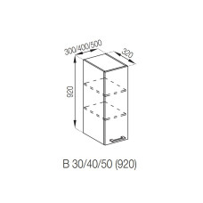 Кухонная секция верхняя В 50 (h-920) Марта Мир мебели