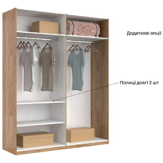 Шафа 4Дв із дзеркалом Міла / Mila Глянець Білий MiroMark MA-14-WB