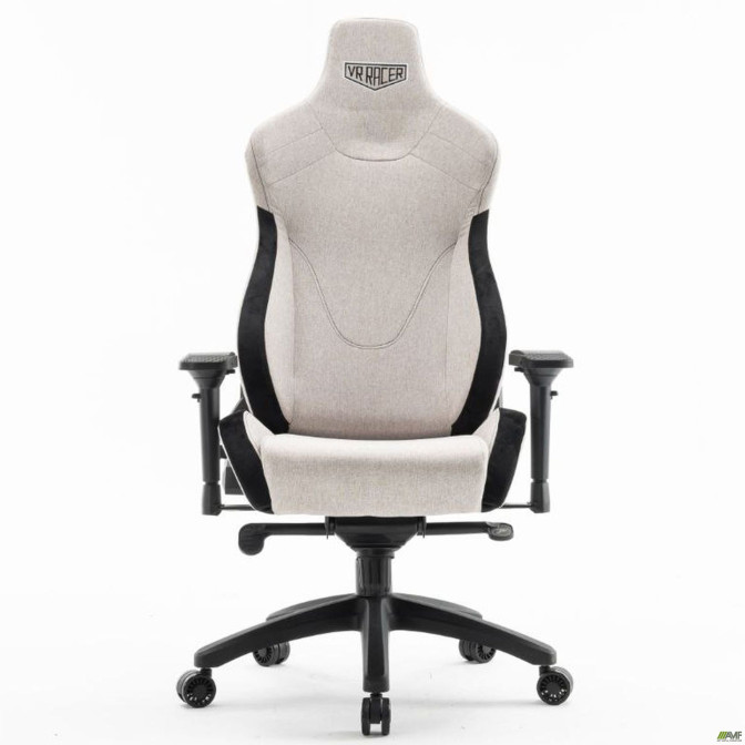 Крісло геймерське VR Racer Textile Halk сірий/чорний AMF