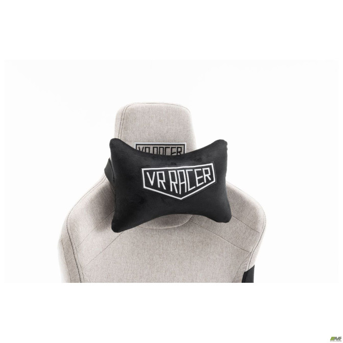 Крісло геймерське VR Racer Textile Halk сірий/чорний AMF