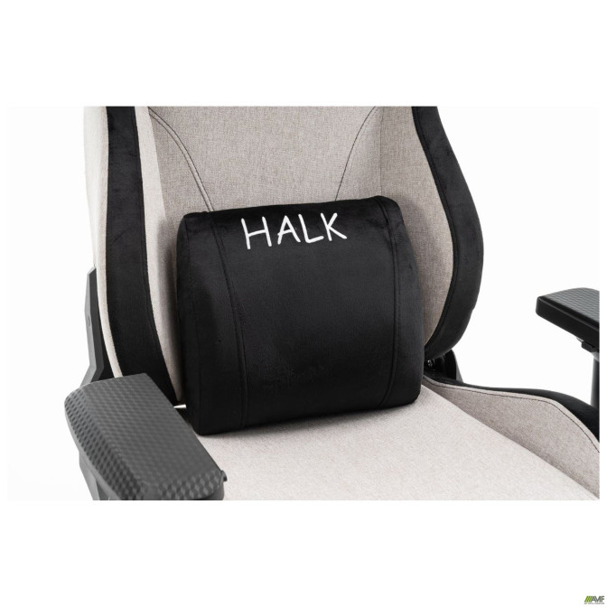 Крісло геймерське VR Racer Textile Halk сірий/чорний AMF