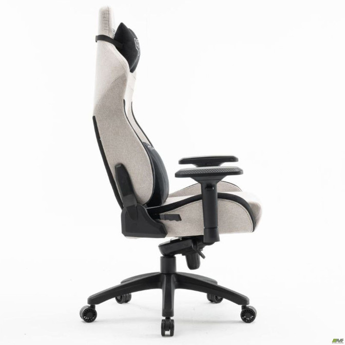 Крісло геймерське VR Racer Textile Halk сірий/чорний AMF