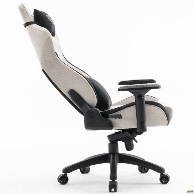 Крісло геймерське VR Racer Textile Halk сірий/чорний AMF
