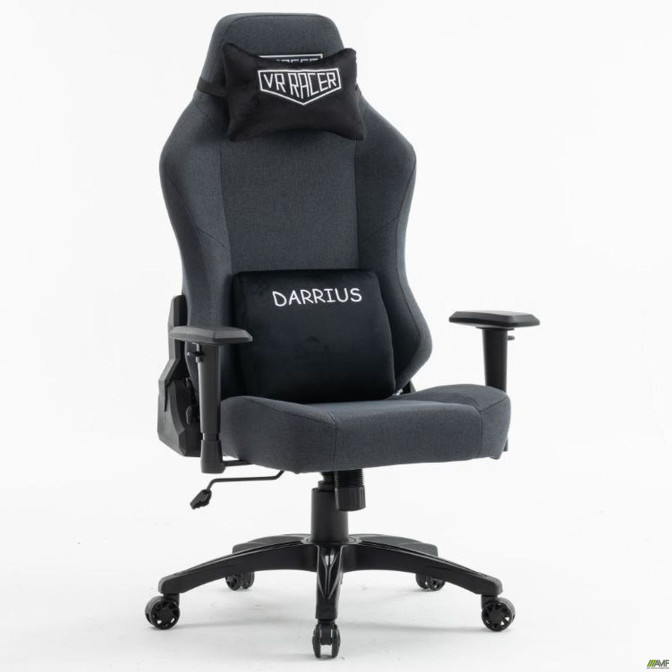 Крісло геймерське VR Racer Textile Darrius чорний AMF Крісло геймерське VR Racer Textile Darrius чорний AMF
