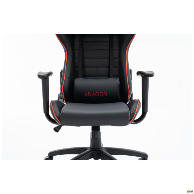 Крісло геймерське VR Racer Original Aragon чорний/червоний AMF