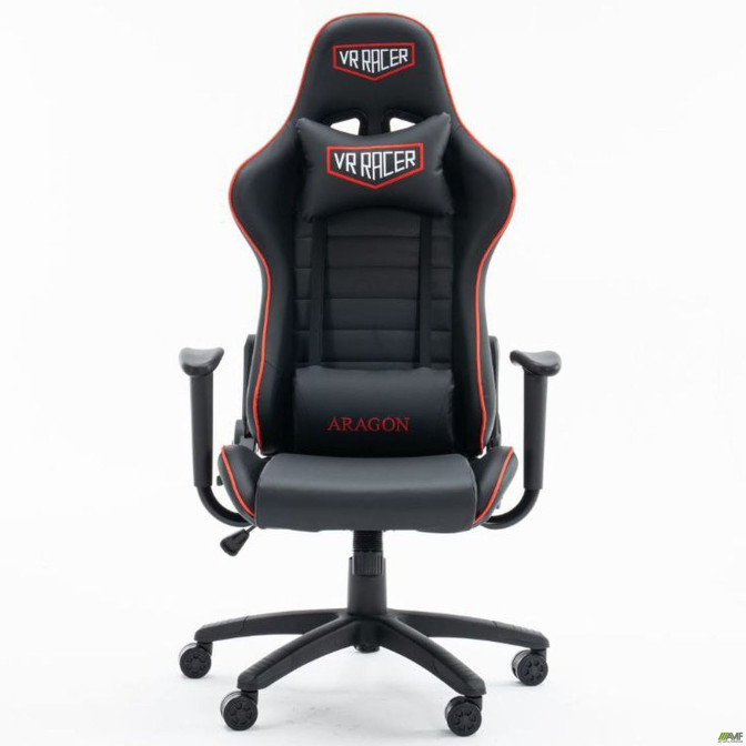 Крісло геймерське VR Racer Original Aragon чорний/червоний AMF