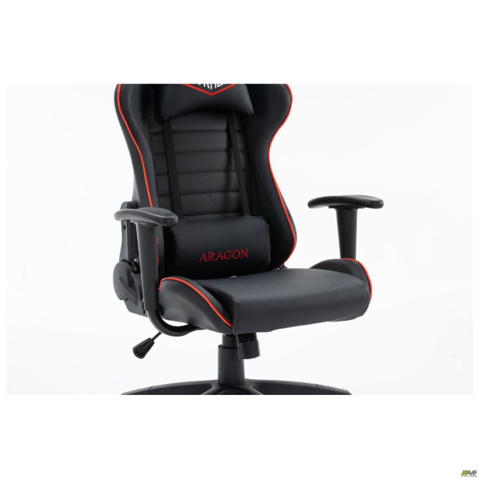 Крісло геймерське VR Racer Original Aragon чорний/червоний AMF