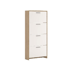 Тумба для обуви 4Дв Дуб Артизан / Нимфея Альба Рене Мир Мебели