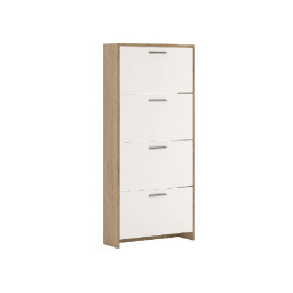 Тумба для обуви 4Дв Дуб Артизан / Нимфея Альба Рене Мир Мебели