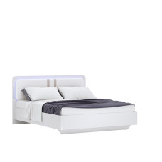 Кровать без каркаса 1,8х2,0 Белладжио / Bellagio Глянец Белый MiroMark BD-38-WB