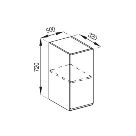Кухонная секция верхняя В 50 Тина Мир мебели