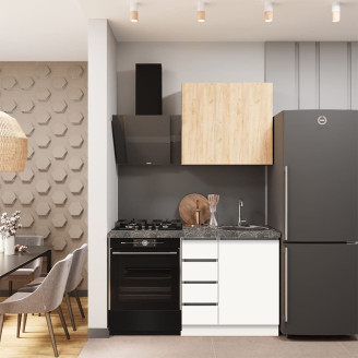 Кухня готова ДСП 2 Класик 0,8 м окрема плита, окрема витяжка, без ручок Senam Кухня готова ДСП 2 Класик 0,8 м окрема плита, окрема витяжка, без ручок Senam