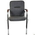 Стілець Самба хром горіх WAX Black Grey без канта AMF