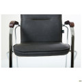 Стілець Самба хром горіх WAX Black Grey без канта AMF